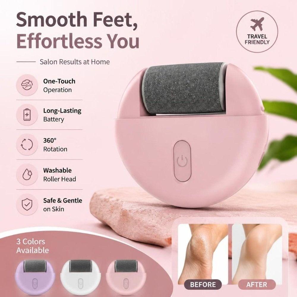 USB Rechargeable Pedicure Tool Double Sided Dead Skin Remover Durable Foot Care Tool  Home