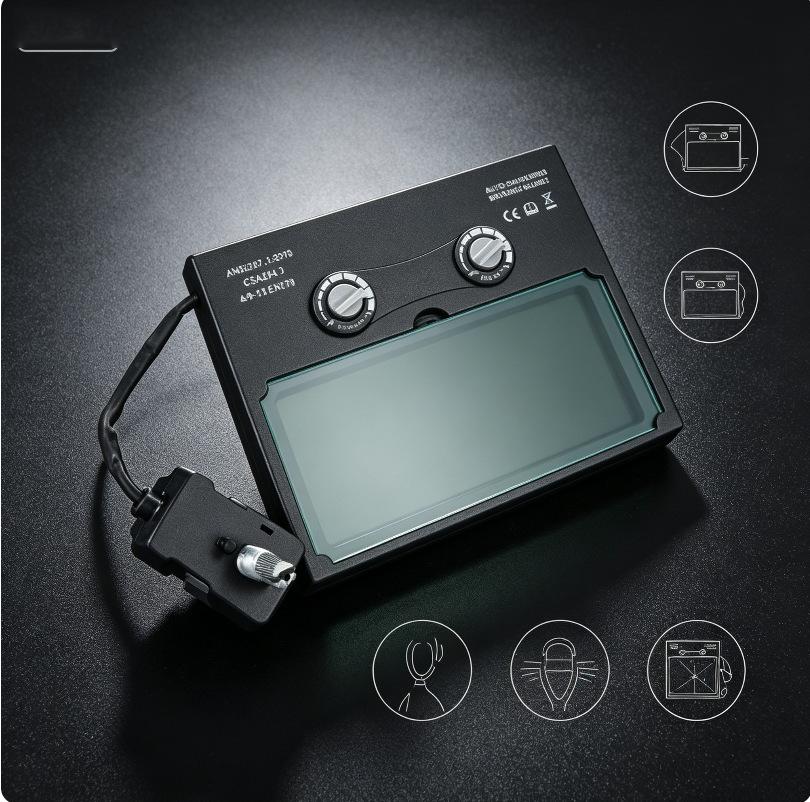 Filtro Auto Oscurante Solare Casco da Saldatura Saldatore Lente per Saldatura Occhi Per Macchina Saldatrice Strumenti di Saldatura Protezione Occhi