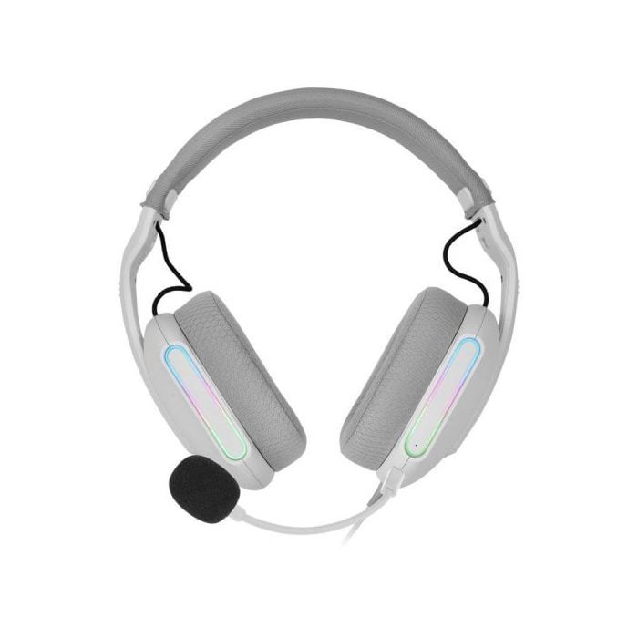 Mars Gaming Mh-pro Auriculares Rgb Flow Sonido Envolvente Almohadillas Air 3d Micrófono Blanco