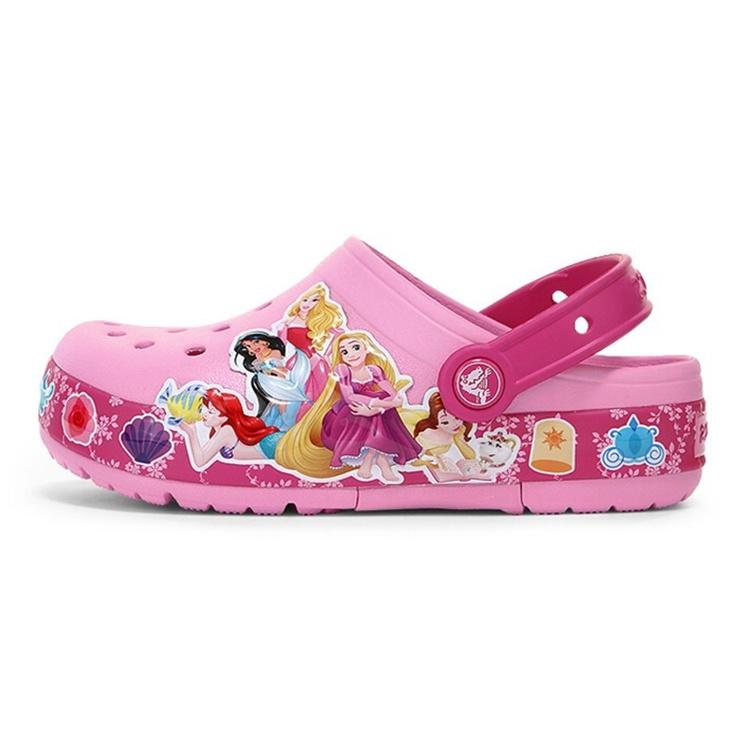 (GS) Crocs Fun Lab Princess Band Light Clogs Pink Kids 205496-6I2 EU 33-34