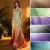 Țesătură plisată lucioasă cu gradient Straighte 100cmx145cm pentru îmbrăcăminte Fuste Rochii Cusut Calitate Înaltă Respirabil Satin Pânză Hanfu