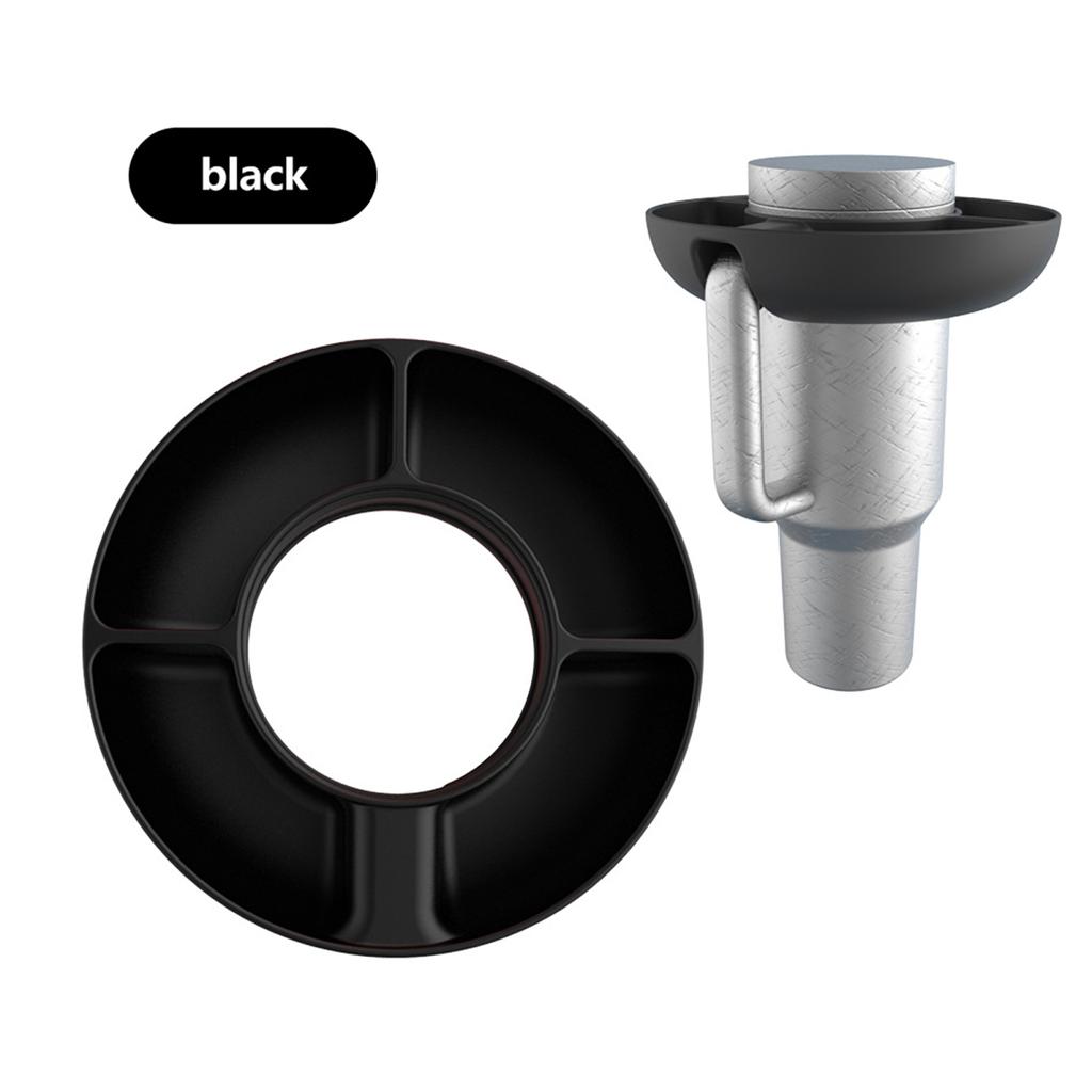 Silicone Tumbler Snack Bowl Reusable Snack Ring for 40 Oz Tumbler with Handle 4