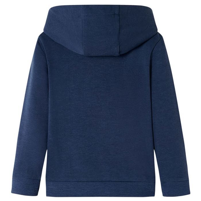 Sweatshirt à capuche pour enfants mélange bleu marine et orange 92/104/116/128/140