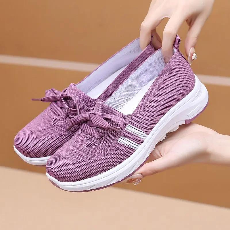 Lace Up Woman Footwear Spring Autumn Daily Routine Designer Luxury Comfortable and Elegant Aesthetic Y2k Fashion Shoes for Women