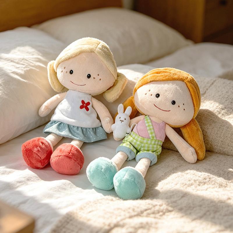 Helende Serie Cartoon Helende Het Kleine Meisje Pluche Pop Rollenspel Verhaal Meisje Speelgoed Jongen En Meisje Groeipartners Cadeau Voor Kinderen about 32cm white