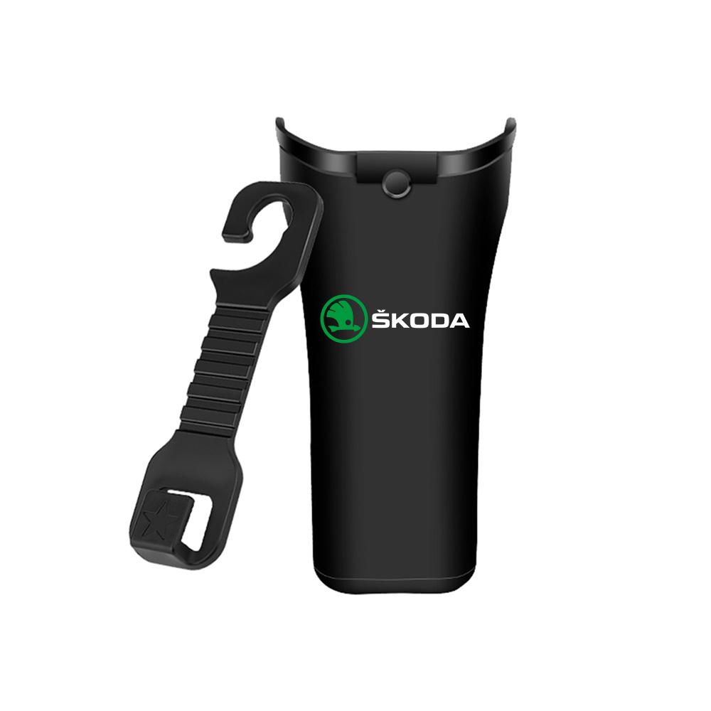 Multifunctional Car Umbrella Storage Bucket Waterproof Umbrella Stand For Skoda S Fabia Octavia Rapid Karoq VII Yeti Kodiaq VRS usbn43