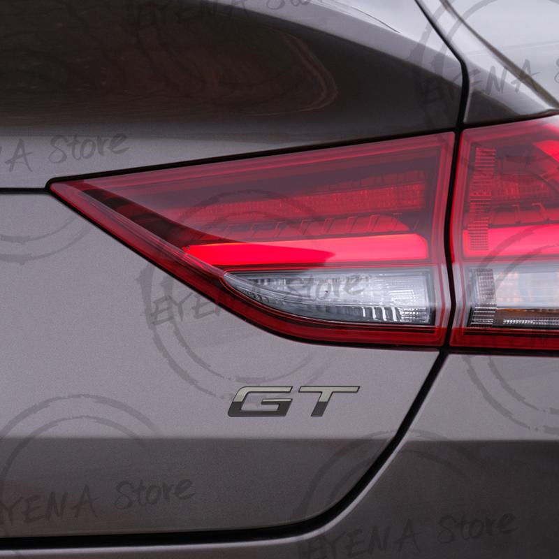 UNYG8 GT Logo 2025 Neue Schrift Metallplakette Aufkleber Auto Kofferraum Heck Karosserie Emblem Für Peugeot 308 208 3008 408 2008 4008 5008 508 RCZ