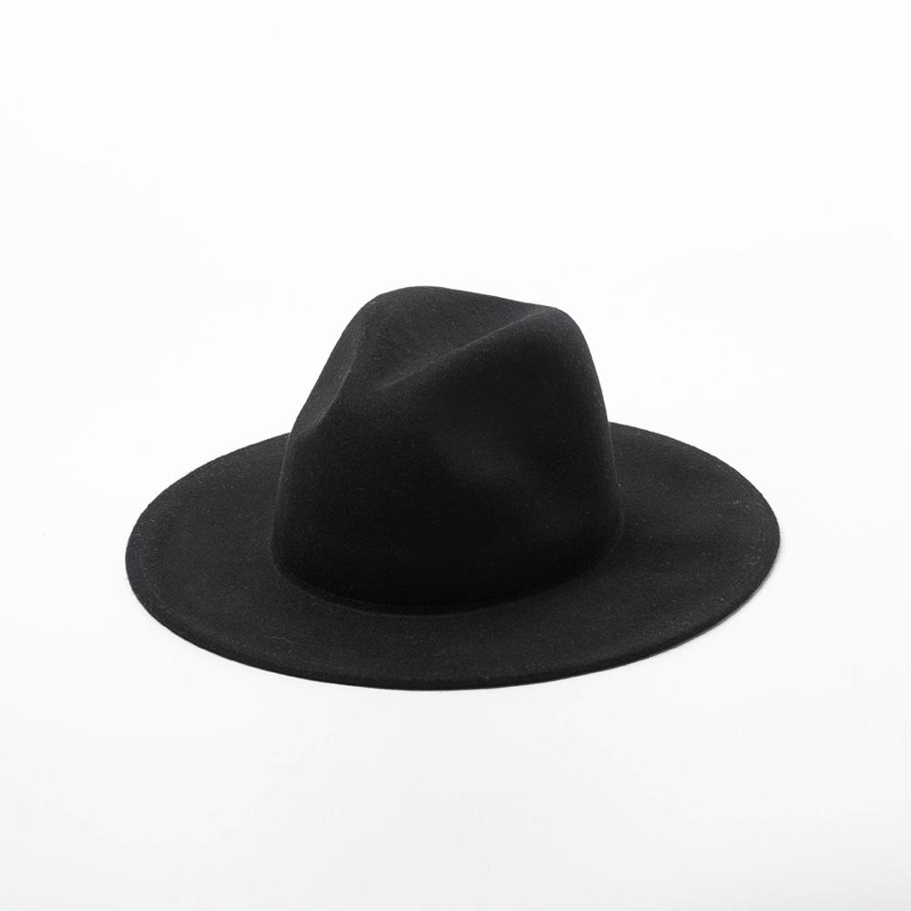 Autumn and winter new multi-color decorative with delicate wool jazz top hat casual fashion felt jazz hat