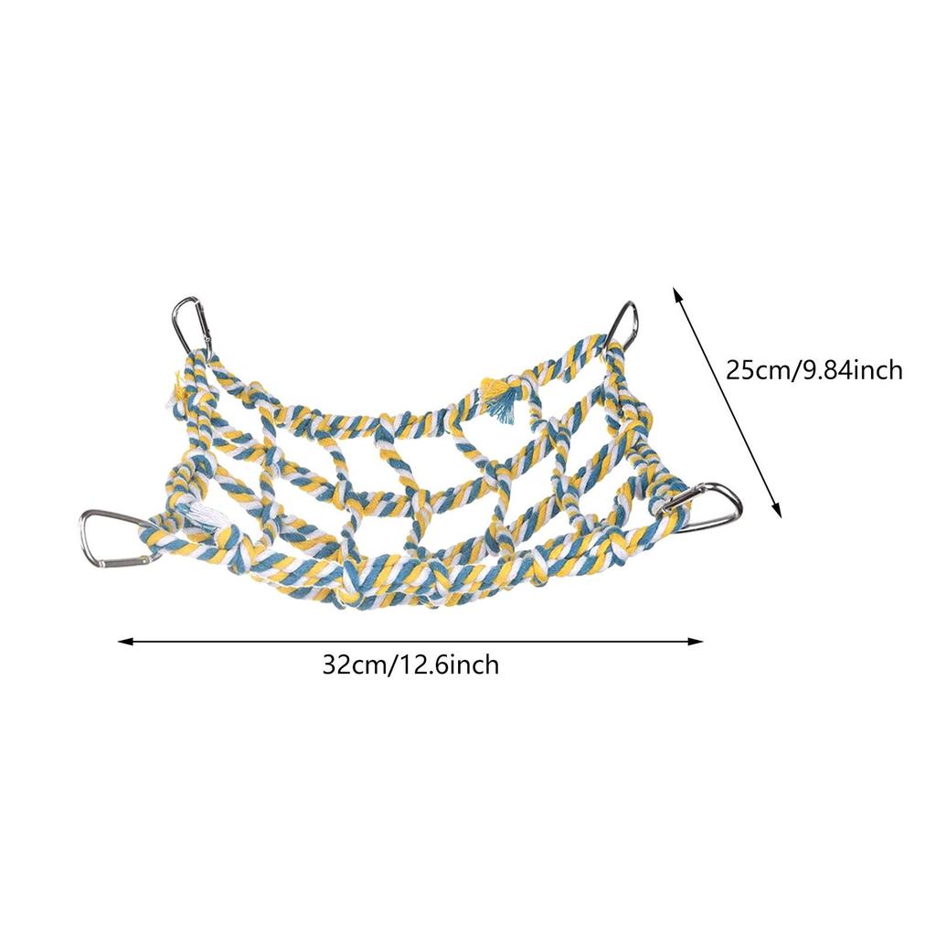 Hängematte für Haustiere, Vogelnetzseil, Kletterbrücke für Papageien und Kakadus