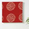 Japanese Kimono Art 57cm x Large Made in Stylish Interior Living Room Geometric Fashion Fabric Panel, 57cm, Size, Japan, Poster, Decor, Decor, Red,