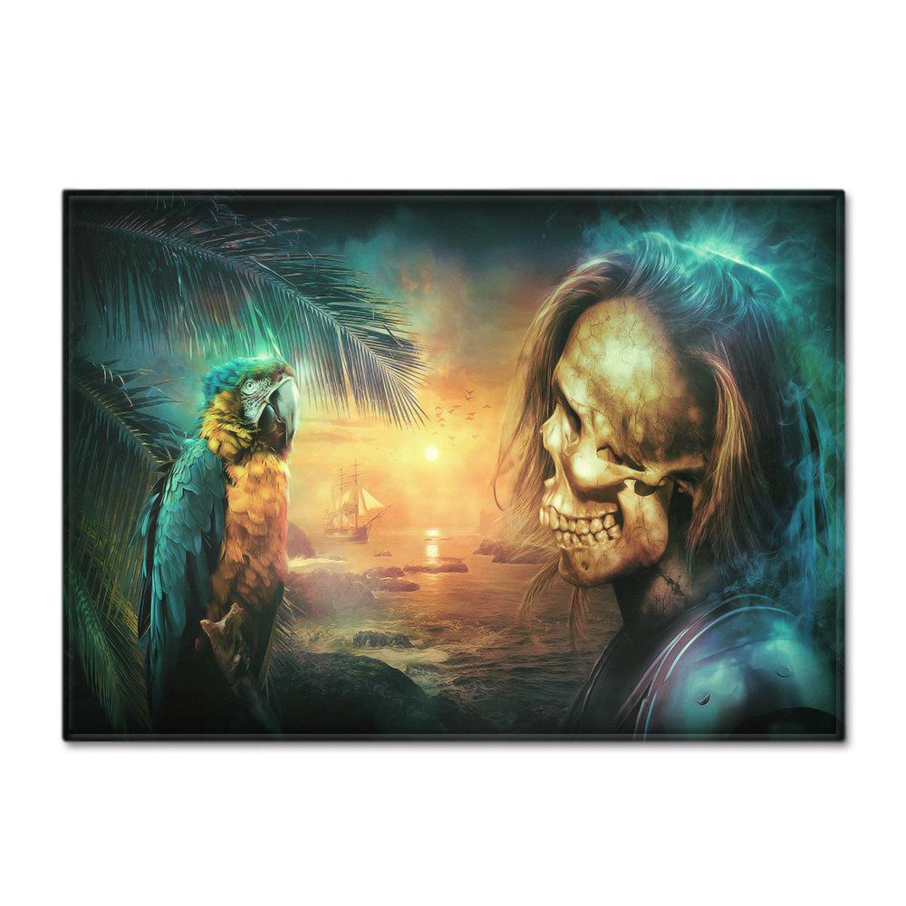 Skull Living Room Floor Mat Bedroom Dining Room Carpet Carpet Doormat