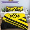 3pcs Football Team (5) Design Cover Set - HD Printed Bedding with 1 Cover and 2 Pillowcases - Perfect for Home and Dorm Decor