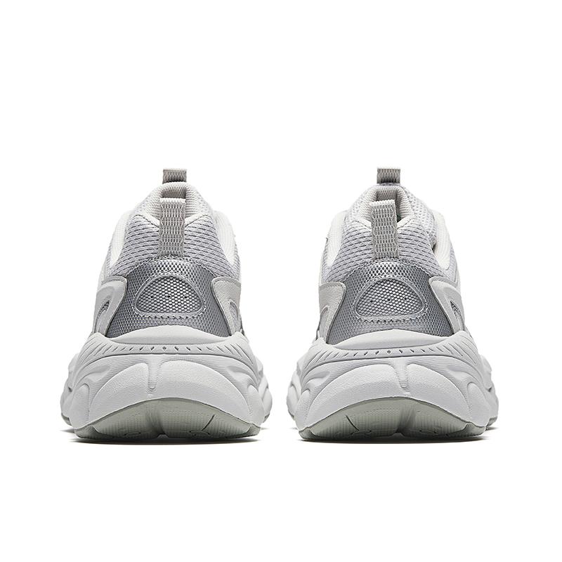 Anta Millennial Generation Low Top Casual Chunky Sneakers Women's Cumulus Gray/Silver 122618818-2