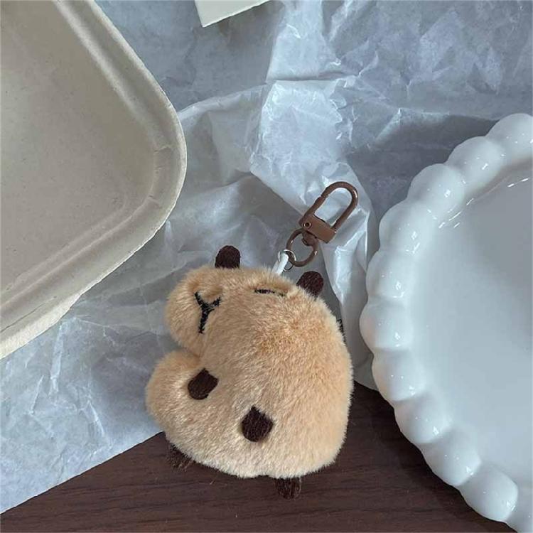 Realistic Capybara Plush Keychain Accessory Sound Making Keyring Adds Personality To Bags And Keys Soft And Fun