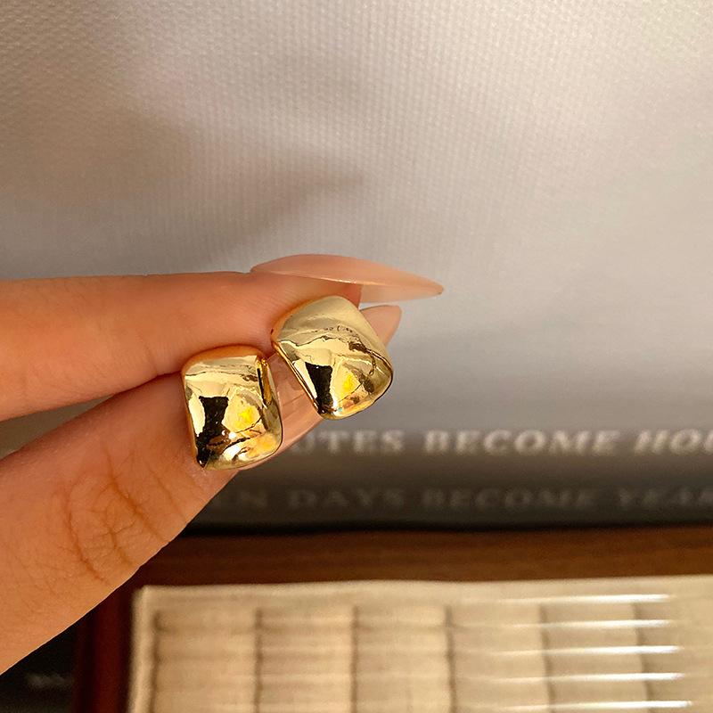 

Геометрические металлические серьги из серебра 925 пробы для женщин - Ретро, Высококлассный, Универсальный стиль