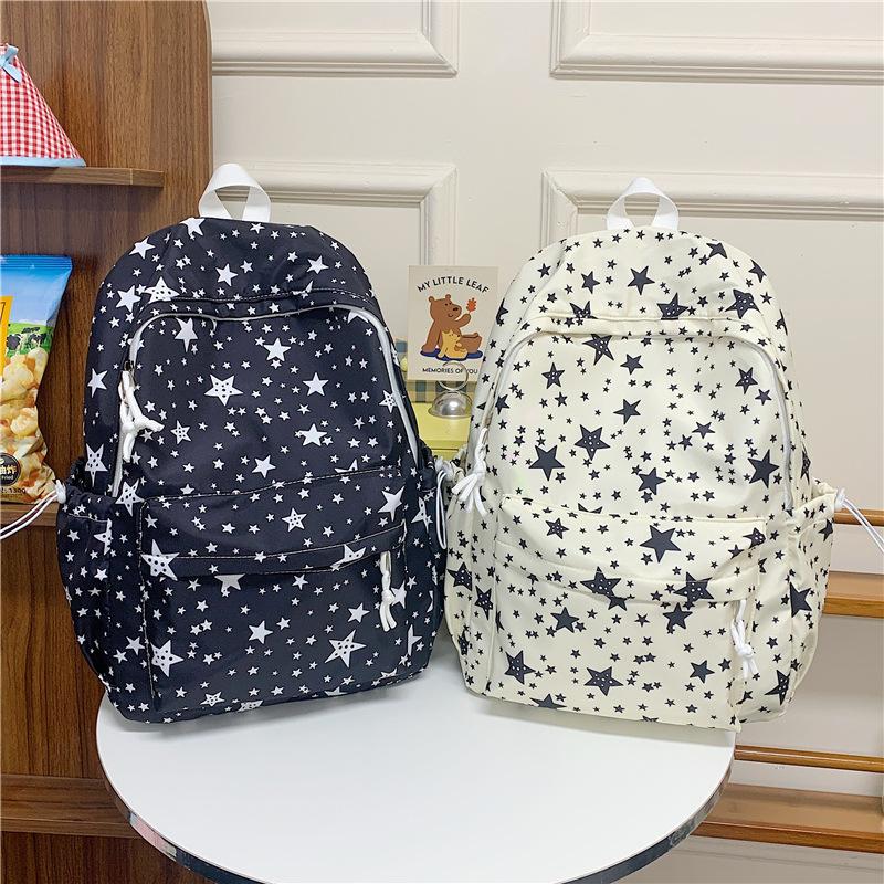 Schoolbag High-value middle school and college student schoolbag female Korean version ins Fresh and sweet large-capacity backpack Campus leisure 