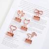 6Pcs Metal Paper Clips Cute Animal Shape Binder Clamps for School Office Colorful Document Photo Holders