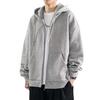Men's Heavyweight Cardigan Hoodie - Spring & Autumn Style Trendy Hooded Coat for Couples and Boys.