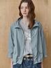 Maxza Flap Pocket Loose Fit Hooded Cropped Field Jumper