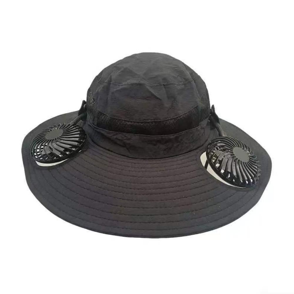 

Adjustable Adjustable Beach Hat USB Powered Beach Visor Hat Portable Cooling Fisherman Hat Fishing