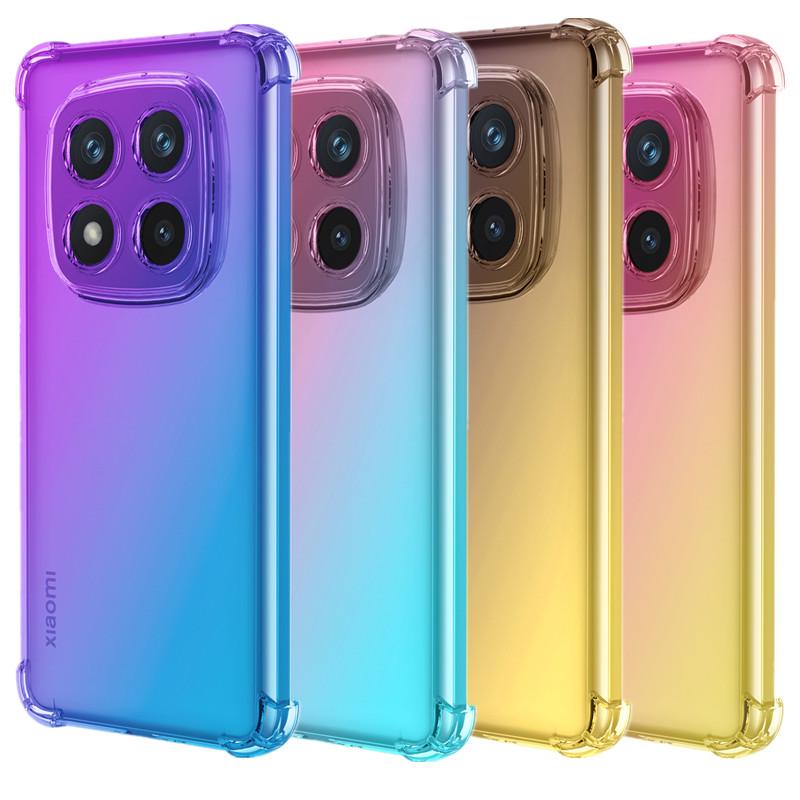 Four-corners Shockproof Gradient TPU Case for Xiaomi Redmi Note 1 Pro G 14 Pro+ Plus Protective Cover Fundas Coque Capa