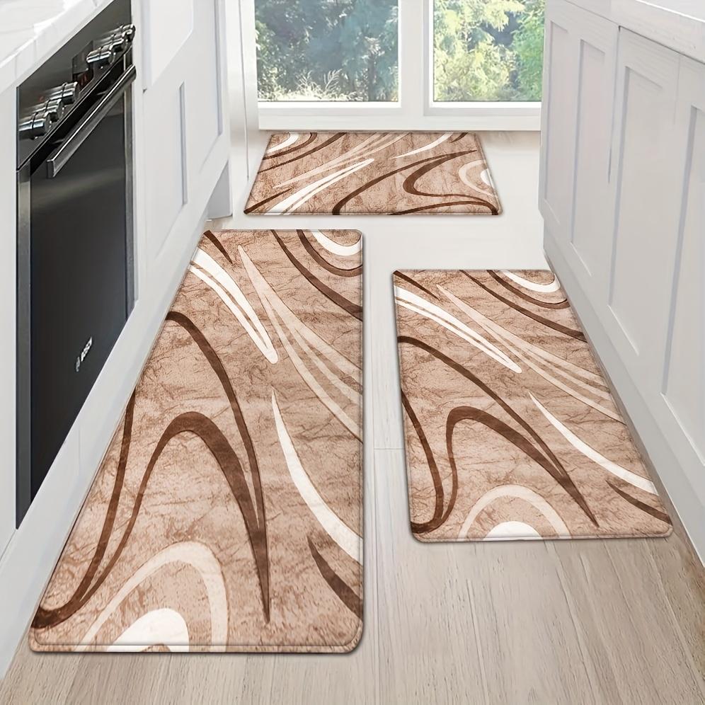 

1Pcs Anti Fatigue Kitchen Rugs Versatile Line Print Waterproof Non-Slip Thick Cushioned Kitchen Mat Heavy Duty Comfort Standing Mat Hallway Runner 40*60cm