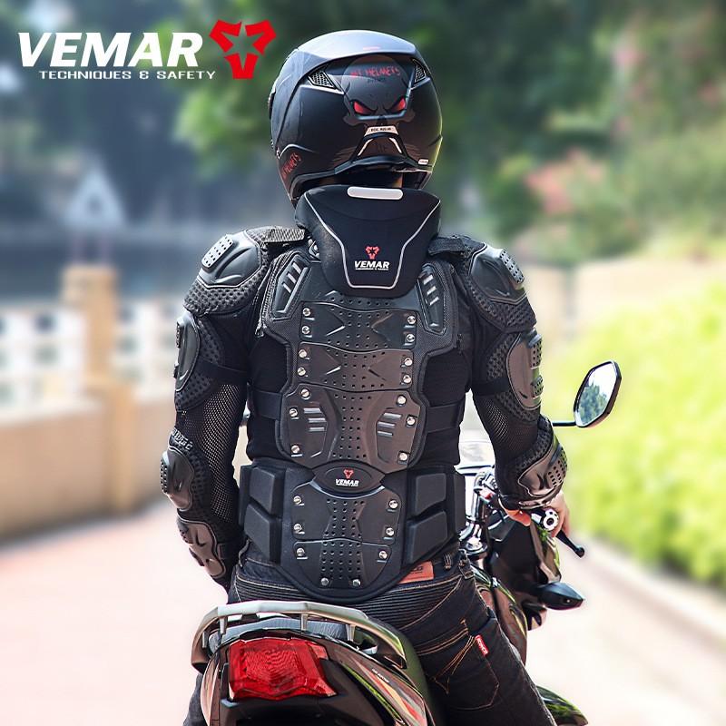 Motorcycle Riding Armor Jacket With Elbow Shoulder Waist Protection Adult Men Off-Road Motocross Gear Black Neck Guard