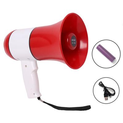 Neues tragbares Megafon mit Lautsprecher und Diktiergerät 240s Aufnahme Handheld Megafon Wiederaufladbar 50W Megafon Mikrofon