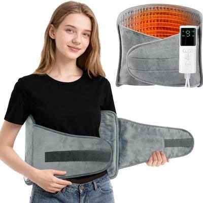 Large Electric Heating Pad for Back & Period Pain Relief, 9 Heat Settings, 4 Timers, Auto-Off, Neck, Shoulders, Lower Back Wrap, Heating Therapy
