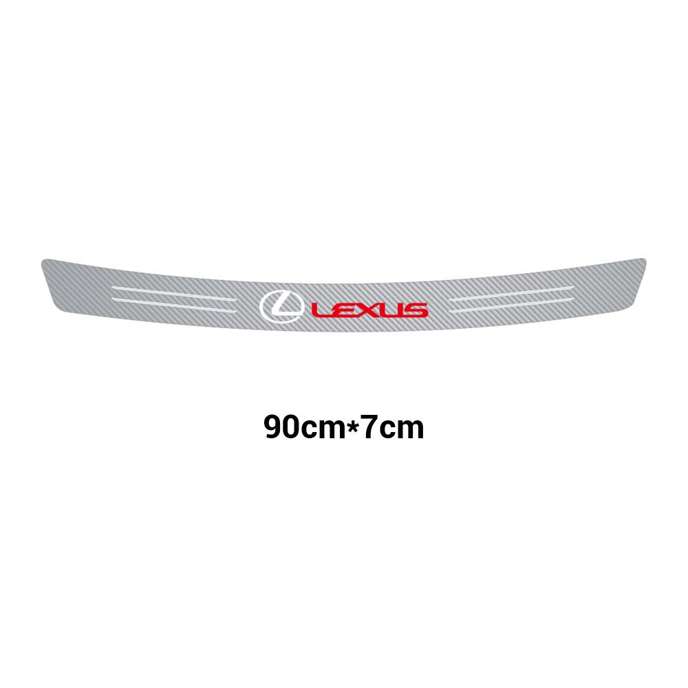 1Pcs Car Styling Rear Bumper Trunk Tail Lip Vinyl Carbon Fiber Stickers For Lexus RX350 GS NX UX RX300 CT200H GX460 ES IS 250 RX IT8