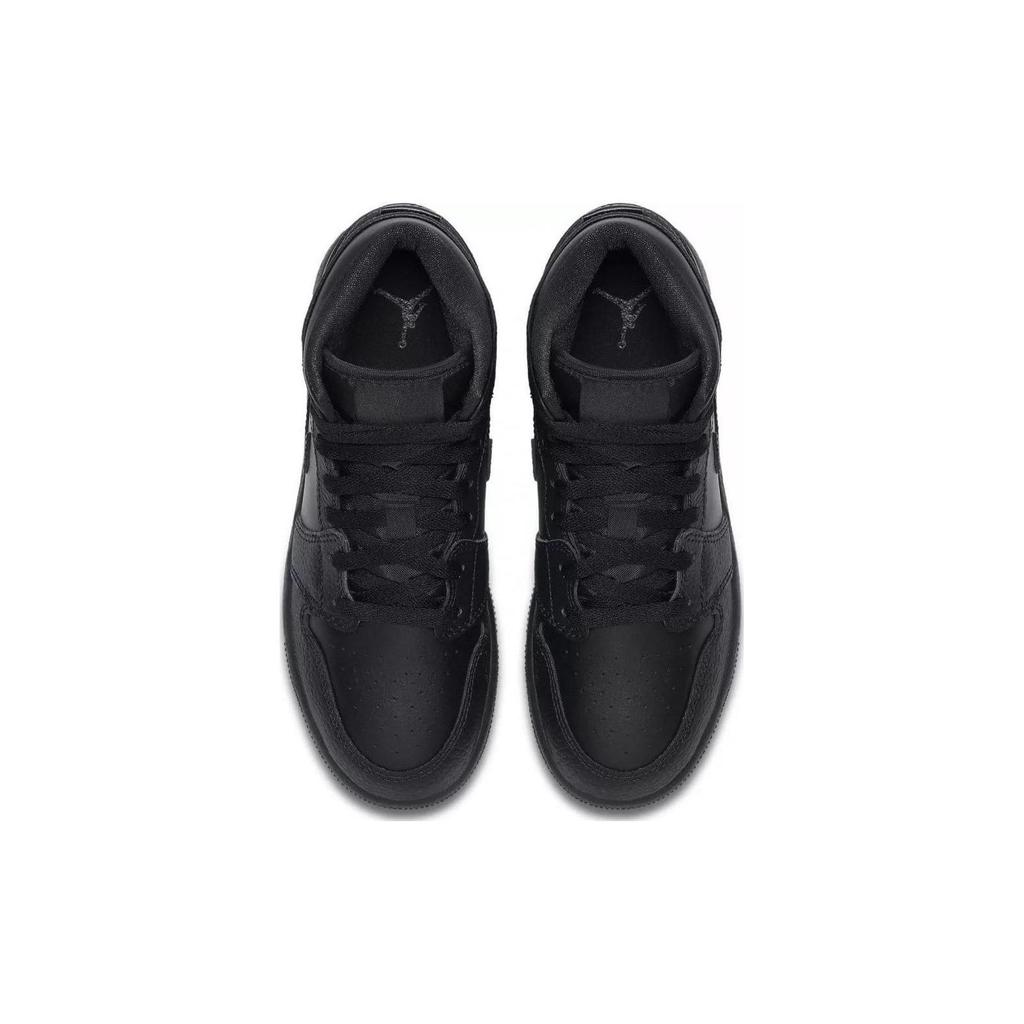 Air Jordan 1 Mid GS Triple Black 554725-093