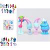 Colorful Trolls Poppy And Branch Character Figures For Cake Decorating And Gifts
