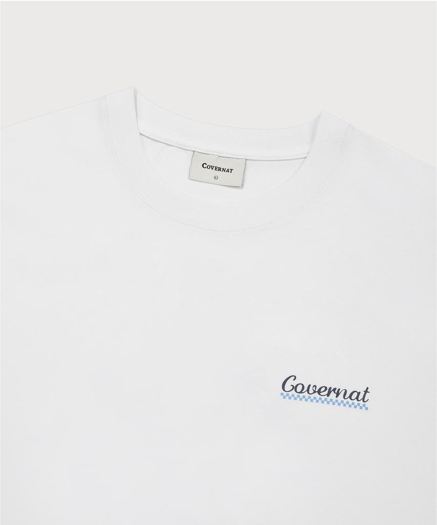 COVERNAT Cool Cotton Surfer Duck Graphic T-Shirt White