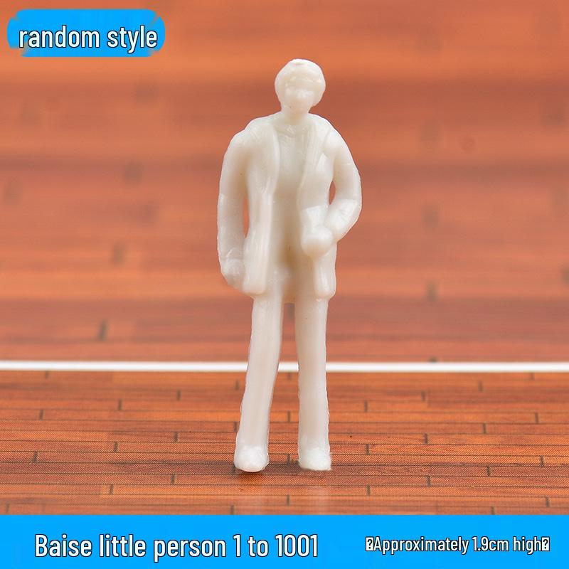 Unpainted Miniature People Figures for DIY Sand Table Models