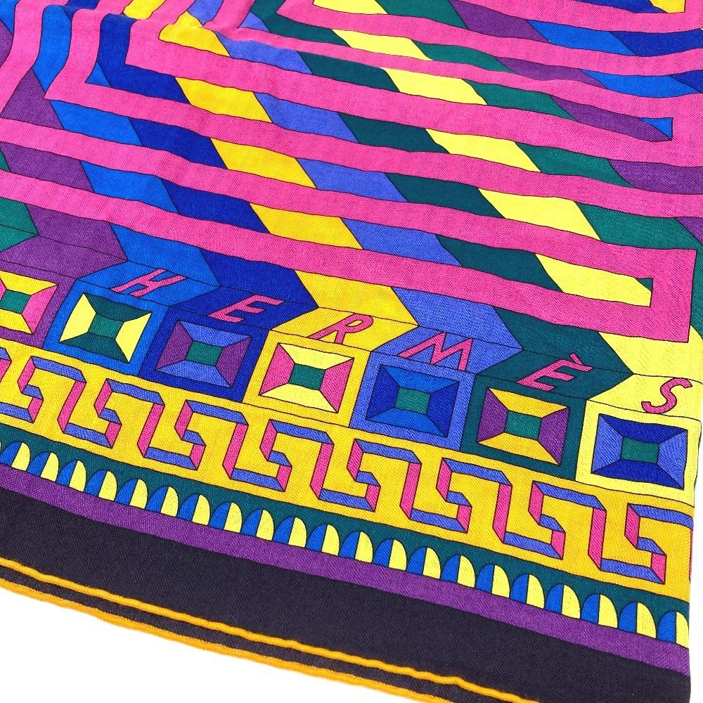 Hermes LE FIL DARIANE (Ariadne's Thread) Calle Jean 140 Large Shawl Stole Scarf