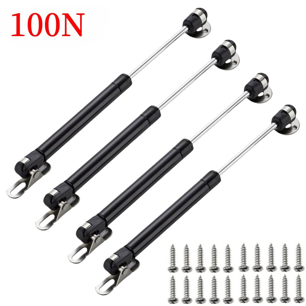 6/8/10/12Inch Furniture Hinges 100N/10KG Gas Struts Cabinet Hinge Spring Stay Kitchen Cupboard Door Lids Lift Pneumatic Support