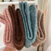 Autumn Winter Thermal Women Socks 9% Wool Cashmere Thicken Warm Long Socks Japanese Style Knitting Harajuku Homewear Crew Socks