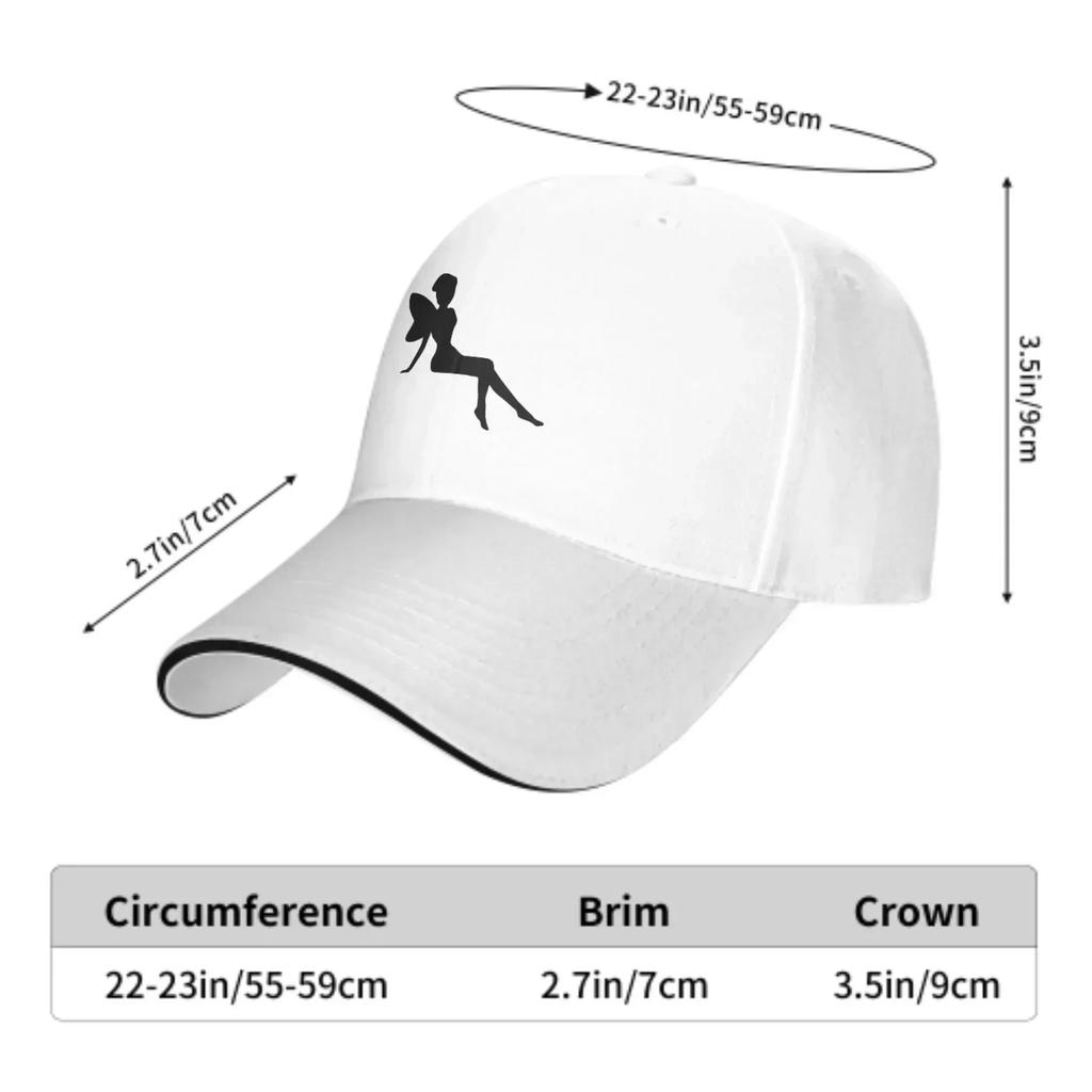 Flower Fairy Adjustable Women Men Back Closure Caps Washed Sandwich Caps Sports Outdoor Baseball Hat