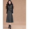 D.F.DEAR 2026 Spring High-Neck Top & Sleeveless V-Neck Dress Two-Piece Set