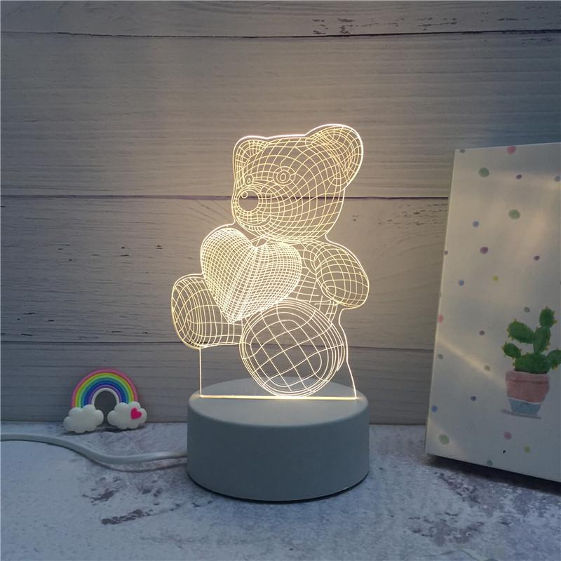 Acrylic 3D Night Light - Custom Table Lamp with Logo, Ideal for Events & Christmas Gifts