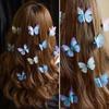 5Pcs Girl Butterflies Decor Hair Pins Double-Sided 3D Butterflies Design Hair Clips Anti-slip Design Hairpins Hair Styling Tool
