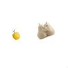 Porcelain Fruit Sculpture Hugging Pear Book Stand Collectible Table Ornament Ceramic Bookend