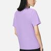 Li Ning Sports Trend Series Solid Color Logo Pendant Round Neck Short Sleeve T-Shirt Women Tops Purple AHSS710-3