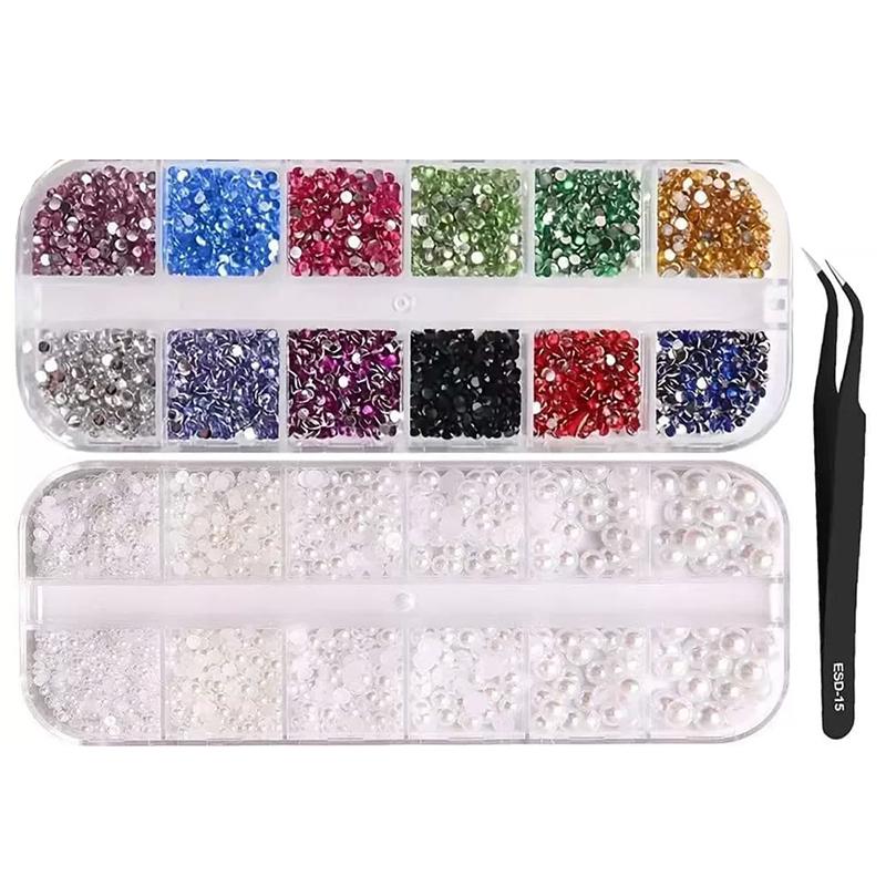 

WTEMPO 3D Flatback Mini Resin Colorful Nail Art Decorations Kit Mixed DIY Crafts Making Supplies Like Phone Case & Bag & Hair Clip and More 1set разноцветный