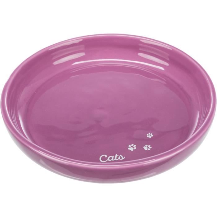 Trixie gamelle plate en céramique - xxl - 0,35 l - ø 18 cm - pour chien