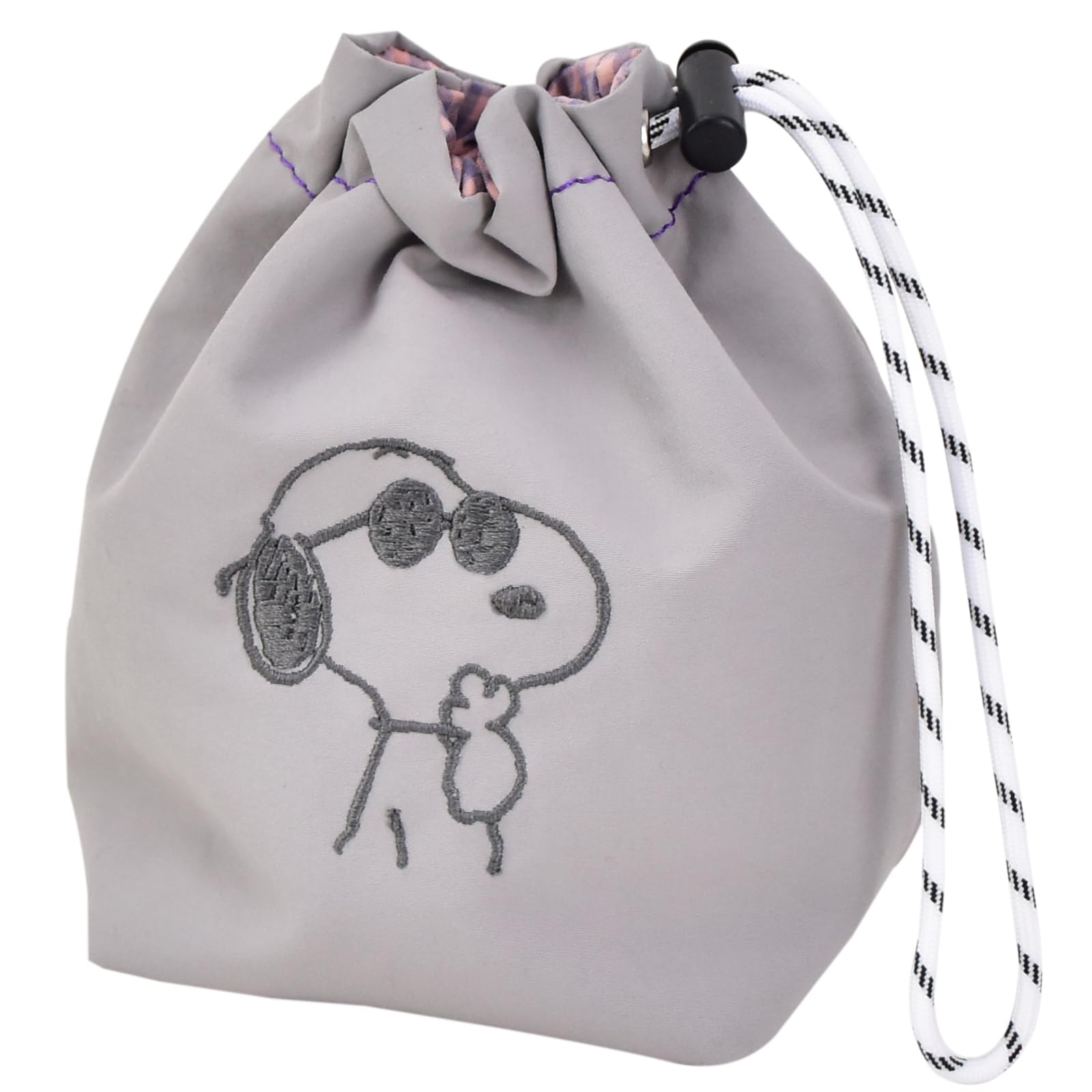 

Check reversible drawstring pouch GY Snoopy