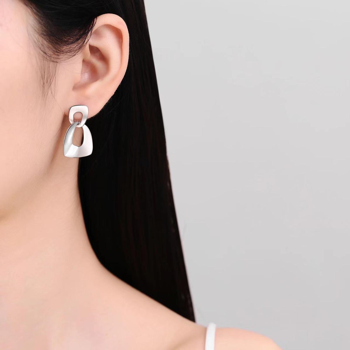 

22K Gold Trendy European & American Fashion Earrings - Women s Internet Celebrity Style