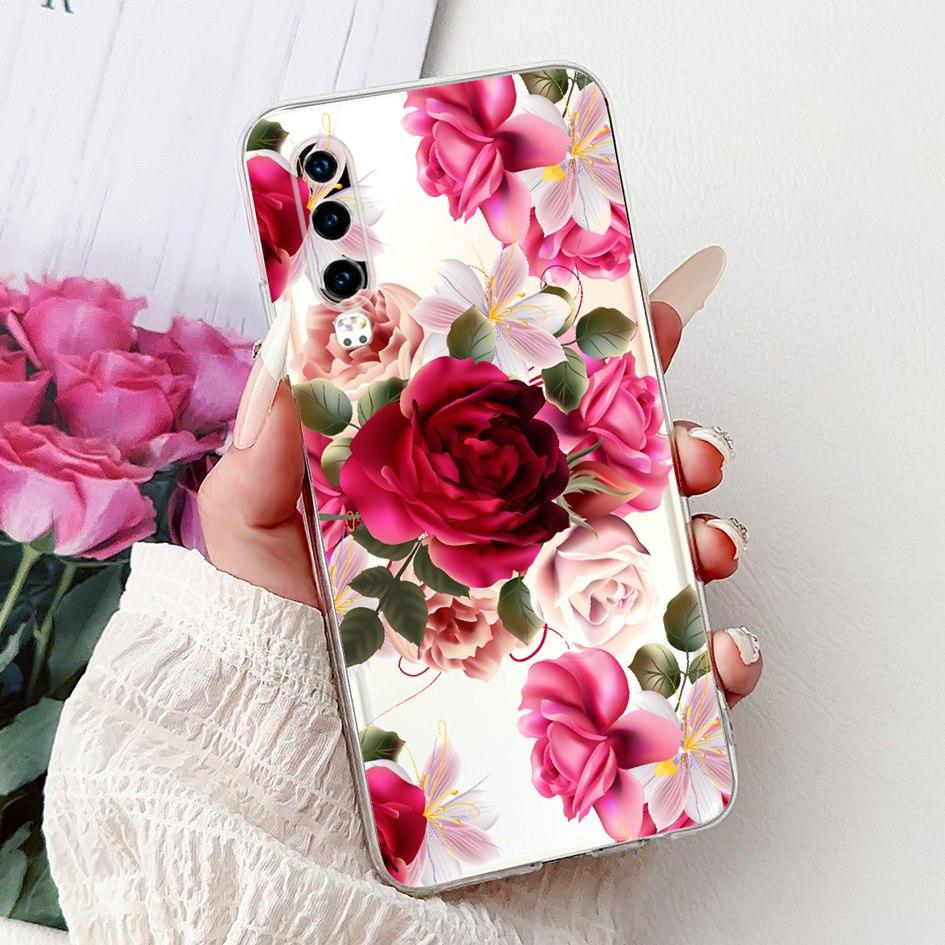 For Huawei P30 Case ELE-L29 ELE-L09 Cover New Cool Cartoon Lion Bow Carp Soft Silicone Phone Case On Huawei P30 Pro VOG-L29 Capa