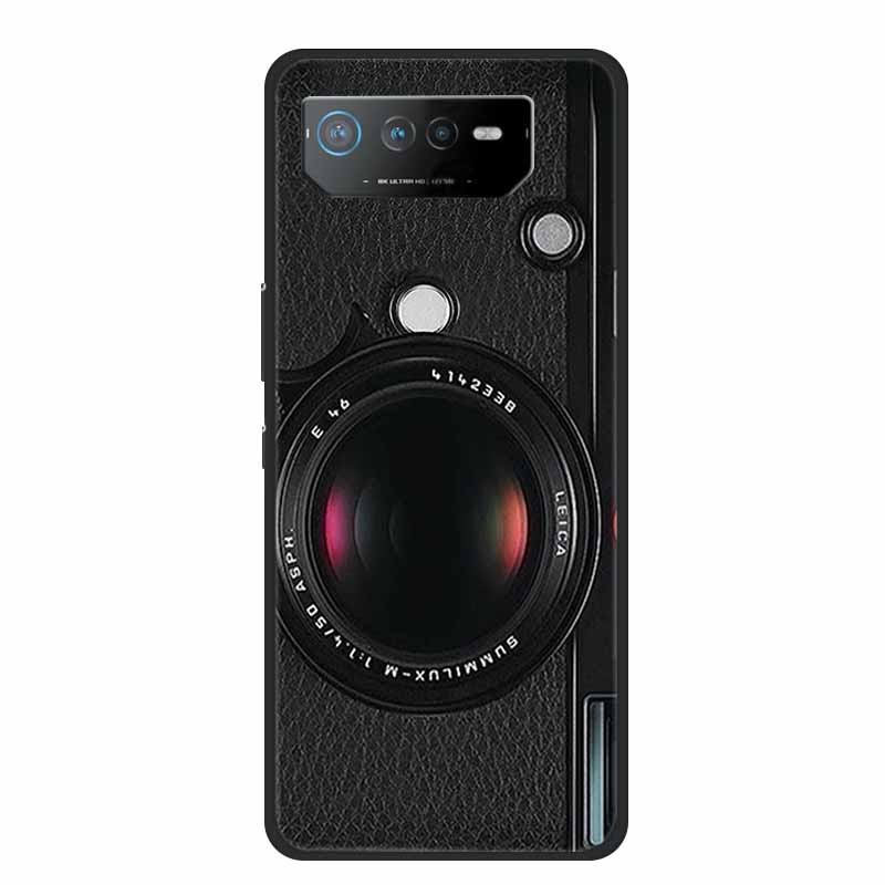 Für Asus ROG Phone 6 Pro Hülle Phone6 Pro Coque Schwarzes TPU Silikon Weiche Rückabdeckung Hülle Für Asus ROG Phone 6D Ultimate Handyhülle