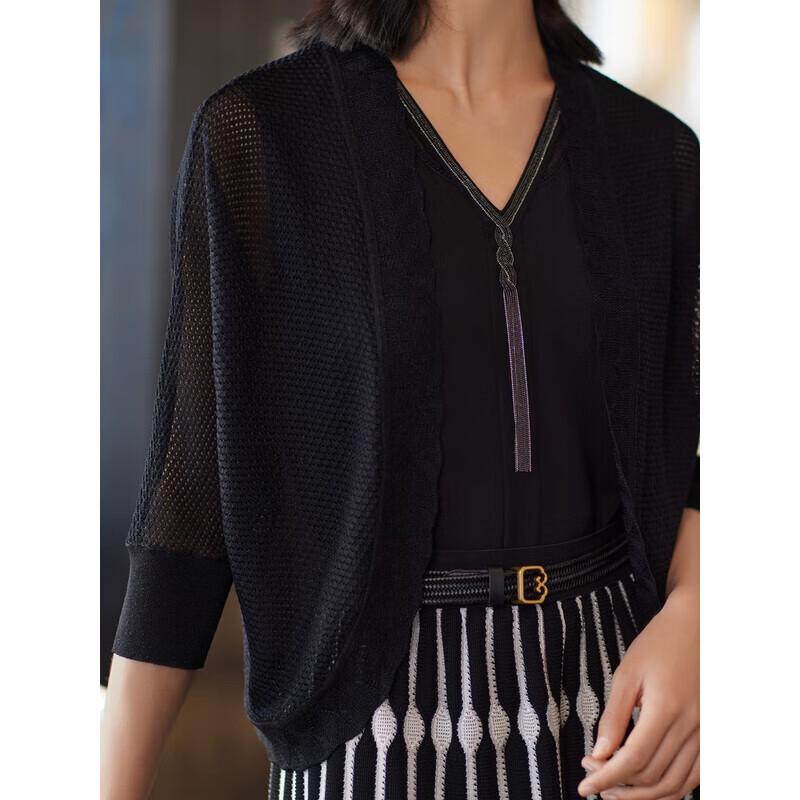 EP YAYING Women's Silk Blend Lightweight Knitted Cardigan